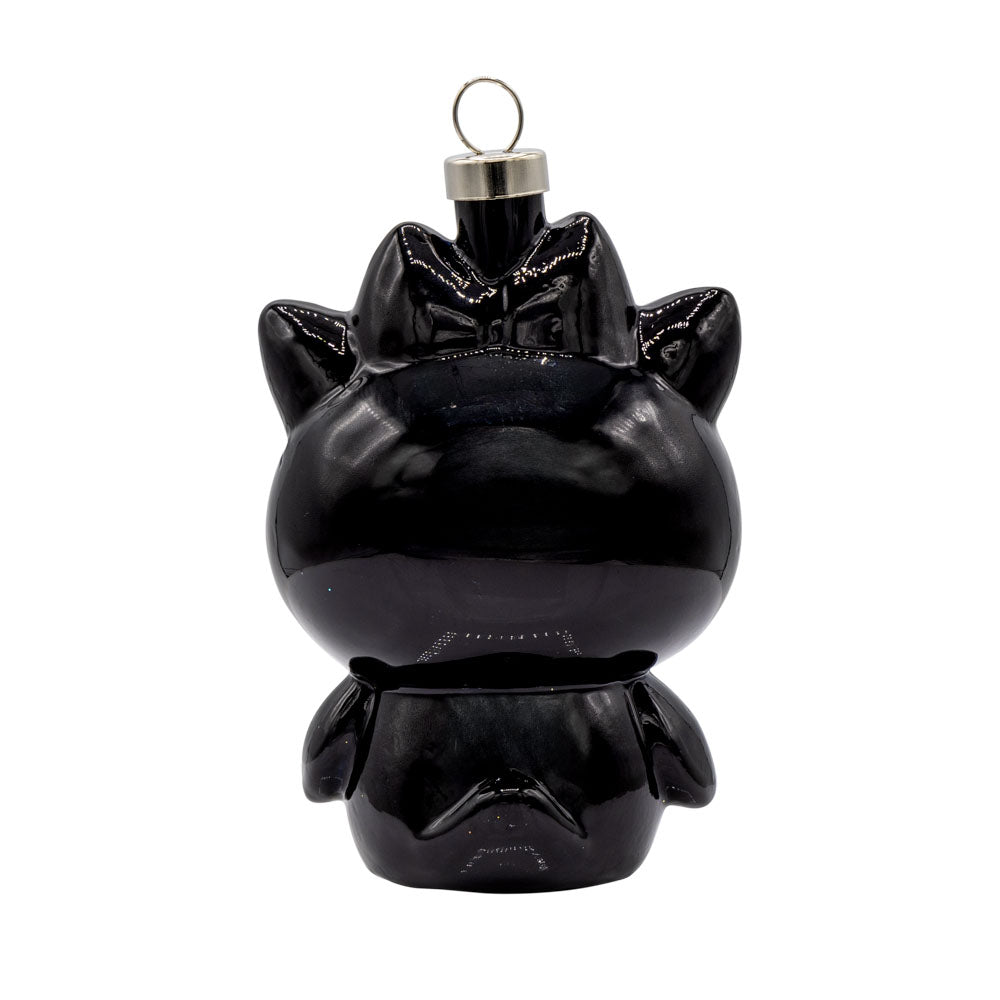 This ornament features the mischievous penguin Badtz-maru. Viewed from the back.