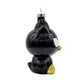 This ornament features the mischievous penguin Badtz-maru. Viewed from the left side.